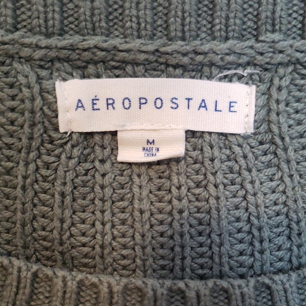 Aeropostale Crop Green Sweater